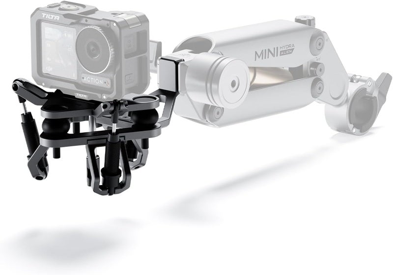 Tilta Shock Absorbing Head for Hydra Alien Mini | Titanium Gray | Compatible with GoPro & Lightweight Action Cameras | Reduces Micro Vibrations | Durable Aluminum & Rubber Construction - Image 1